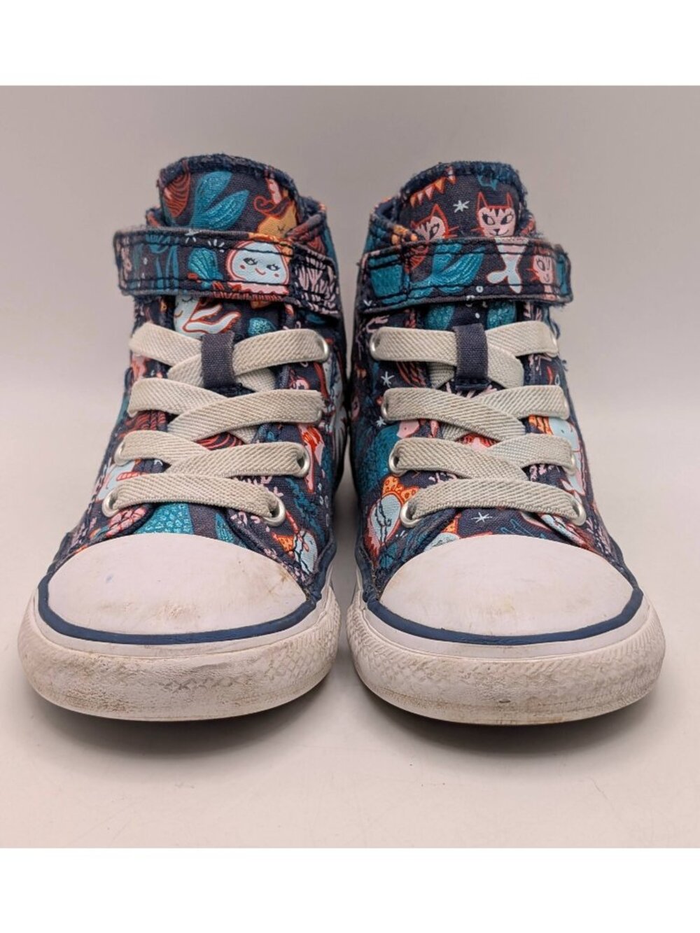 Converse All Star Mermaid Sea Creature High Tops Infant Toddler Size 8 Shoes - Picture 3 of 6